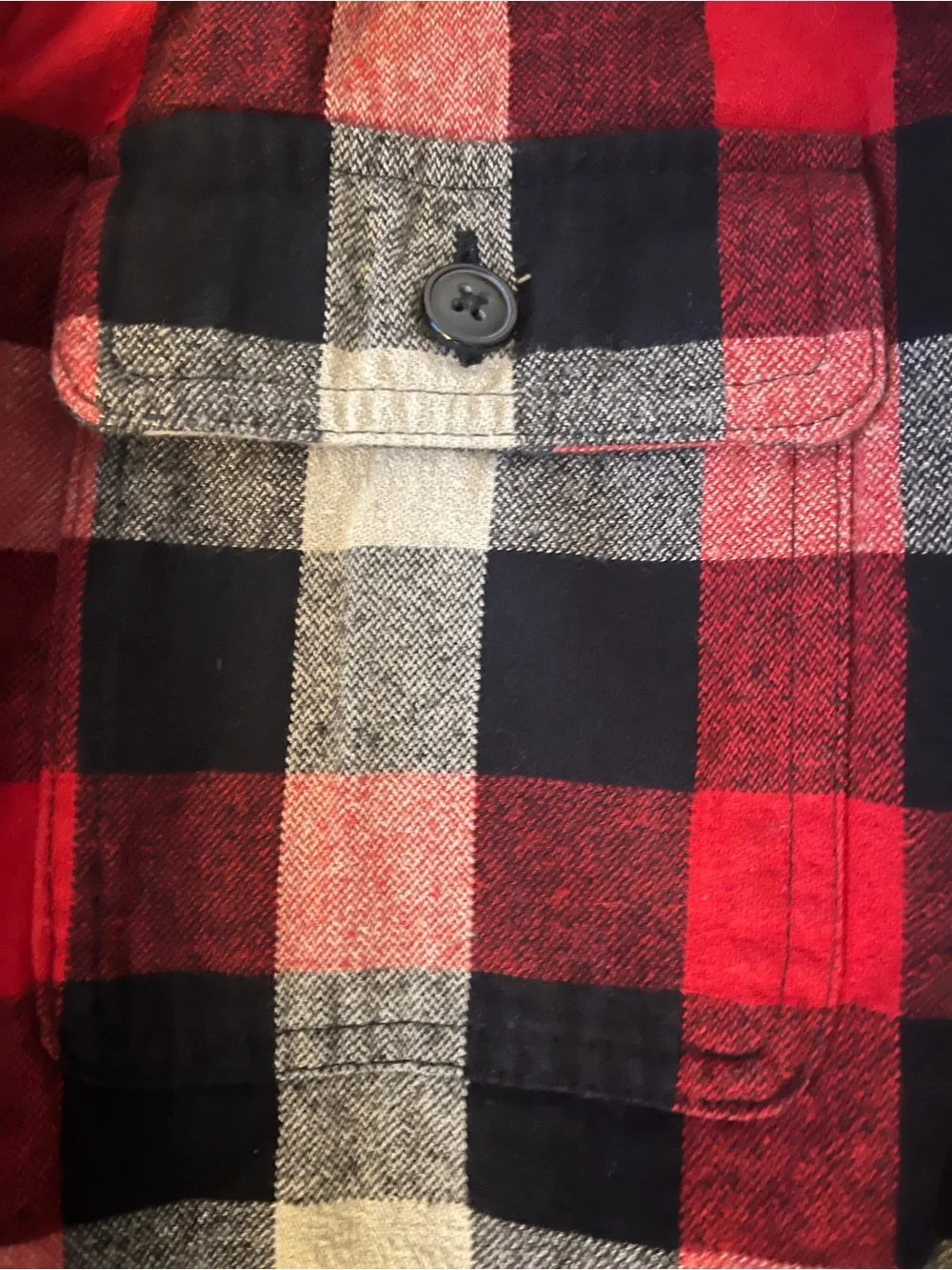 J Crew Men’s Plaid Fleece Jacket Size Medium